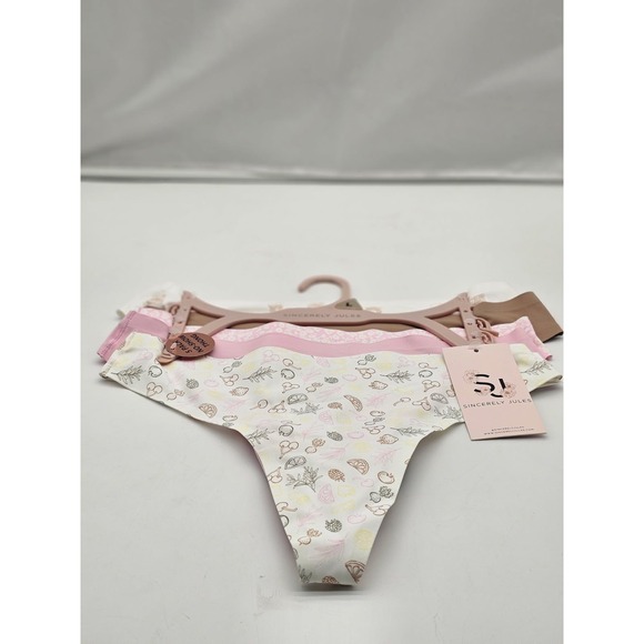 Sincerely Jules Other - Sincerely Jules Thong Women L Multi NWT 5-Pack No-Show Seamless Floral Fruit